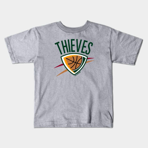 THIEVES OF SEA Kids T-Shirt by WildKingdumb